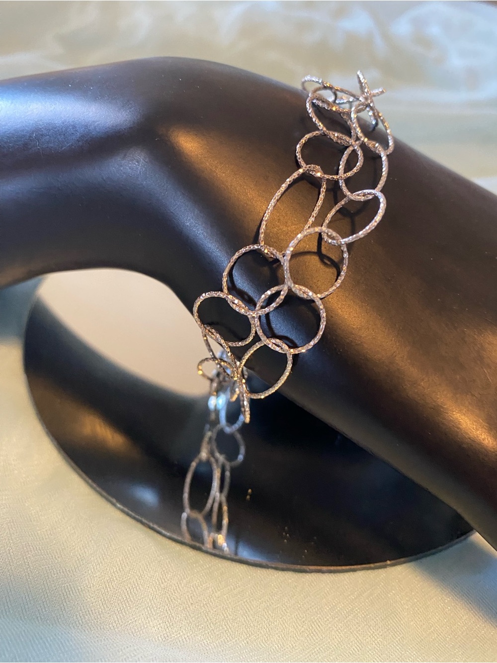 Elegant Silver Link Bracelets - Women's Jewelry 925 Sterling Silver both 7 1/2” - Picture 8 of 9